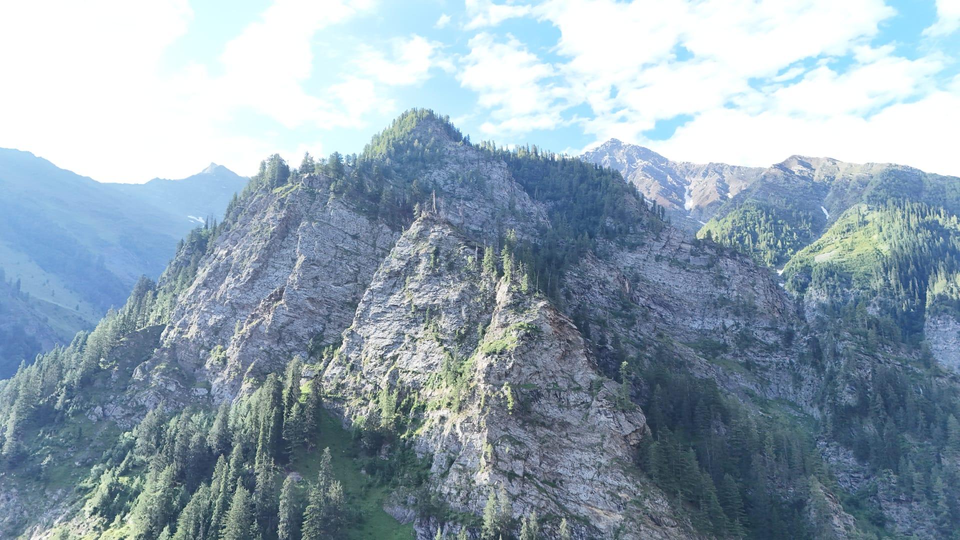 Granite peaks above the valley